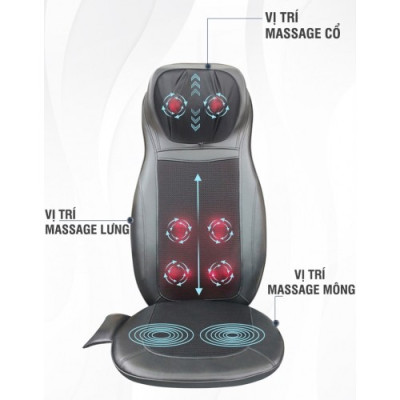 Ghế (đệm) massage ô tô hồng ngoại Puli PL-802