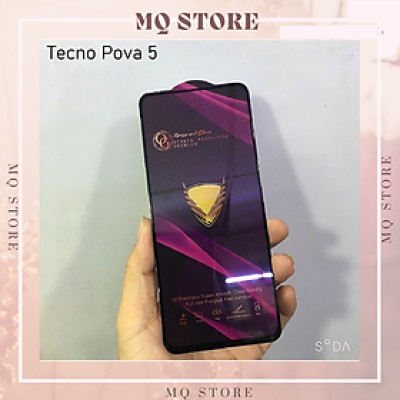 Kính cường lực cho Tecno Pova 5 full màn hình OG cao cấp ( hàng chính hãng)