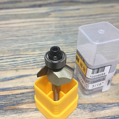 Mũi phay, mũi soi, mũi cắt vát cạnh 45 độ ổ bi 1/4"x5/16" (7.96mm) ARDEN