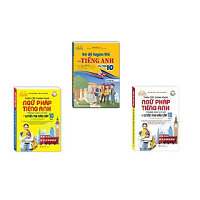 Sách - Combo 3c - Bộ đề luyện thi môn tiếng anh vào lớp 10 & Thần tốc chinh phục ngữ pháp tiếng anh trung học lớp 10 2c