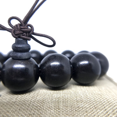 VÒNG TAY GỖ MUN SIZE HẠT 15MM -15 HẠT