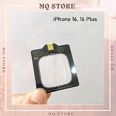 Kính cường lực camera cho iPhone 16 Pro Max , 16 Pro, 16 , 16 Plus full cụm trong suốt( hàng chính hãng)