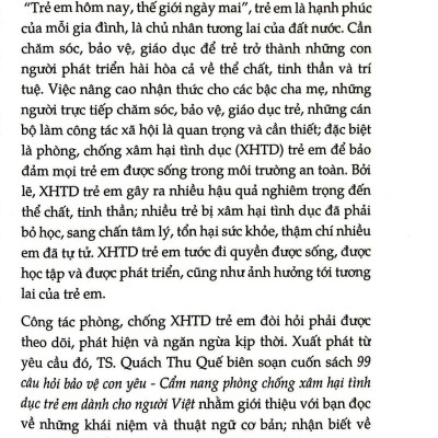 99 Câu Hỏi Bảo Vệ Con Yêu
