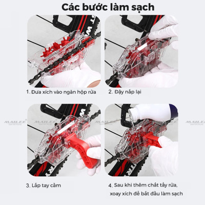Dụng Cụ Làm Sạch Sên Xích Xe Đạp CHAIN WASHER CW-022 Ngâm Trong Suốt, Làm Sạch Dầu Mỡ Dễ Dùng, Tiện lợi, Hiệu Quả, Nhanh chóng (nhiều tùy chọn) - Mai Lee