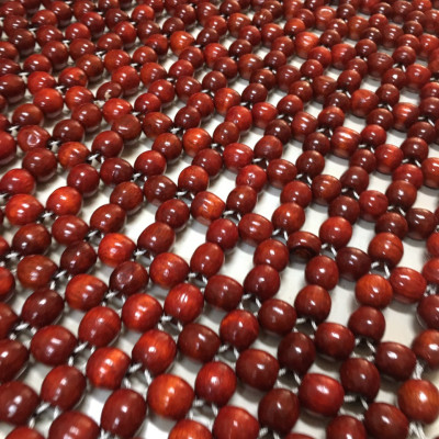 Đệm lót hạt gỗ tựa lưng massage lót ghế xe ô tô gỗ Nhãn tự nhiên