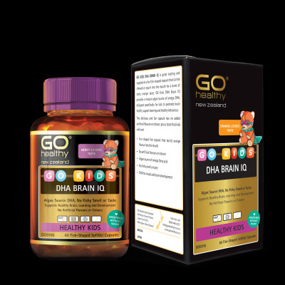 Bộ Sản Phẩm Cho Bé Khỏe, Thông Minh: GO KIDS VIR DEFENCE Immune, GO KIDS DHA Brain IQ - Hàng Chính Hãng