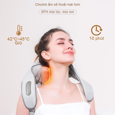 WISEZEN Máy massage vai gáy – Hai chế độ, hai tốc độ, thư giãn cho cả gia đình.