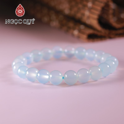 Vòng tay đá mã não hạt 8mm - Ngọc Quý