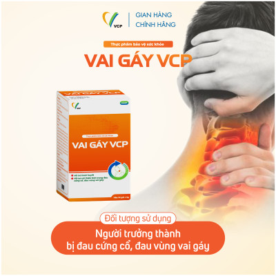 [COMBO 2] TPBVSK Vai Gáy VCP - Hỗ trợ cải thiện tình trạng đau cứng cổ, đau vùng vai gáy - Hộp 20 gói