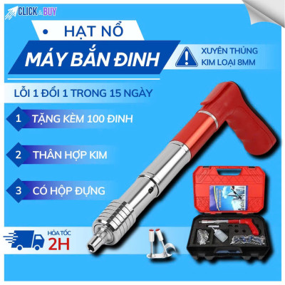 SIÊU CẤP VỚI MÁY BẮN ĐINH BÊ TÔNG THÔNG MINH KHÔNG CẦN ĐIỆN TẶNG KÈM THEO 100 ĐINH HÀNG LOẠI 1