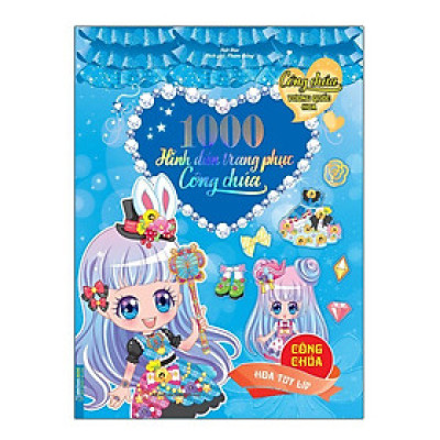 Sách - 1000 Hình Dán Trang Phục Công Chúa Công Chúa Hoa Tuy Líp - Minh Thắng