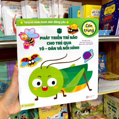Phát Triển Trí Não Cho Trẻ Qua Tô-Dán Và Nối Hình - Côn Trùng