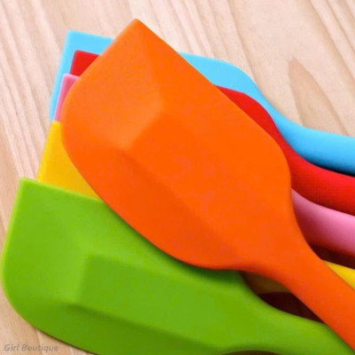 Phới Silicon Dẹt 21cm và 28cm Trộn Bột, Nấu Ăn Chịu Nhiệt Độ Cao - HÀNG CHÍNH HÃNG MINIIN