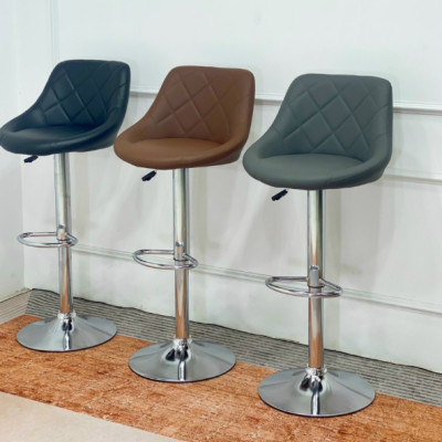 Ghế xoay quầy bar Tundo mặt nệm và lưng liền nhau