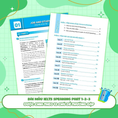 Sách - Ielts Sample Speaking Part 1-2-3 - Tuyển Tập Câu Trả Lời Mẫu Hay Nhất - Megabook
