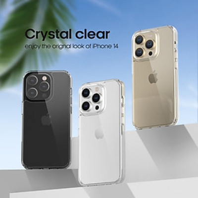 Ốp Lưng Trong Suốt Crystal Clear cho iPhone 14 / 14 Plus / 14 Pro / 14 Pro Max - Hàng Chính Hãng