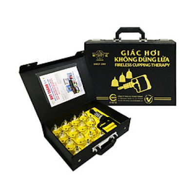 Bộ giác hơi không dùng lửa Duy Thành YGH02 (Vali 15 ly giác hơi phiên bản 2020) - được bộ y tế cấp phép lưu hành an toàn cho sức khỏe | Fireless cupping therapy