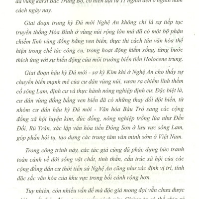 Khảo Cổ Học Tiền Sử Nghệ An 