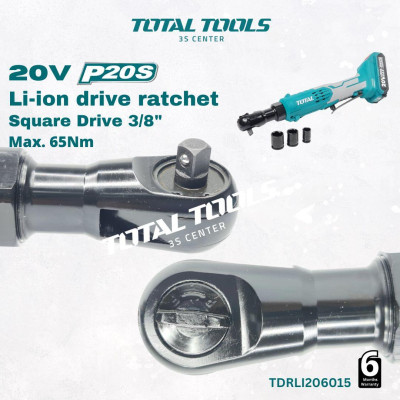 MÁY BẮN BULONG GÓC DÙNG PIN LITHIUM 20V (2.0Ah & 1 sạc) TOTAL TDRLI206015 - HÀNG CHÍNH HÃNG
