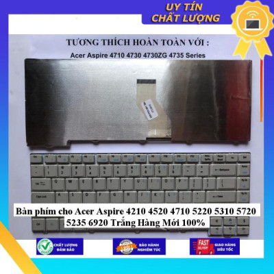 Bàn phím cho Acer Aspire 4210 4520 4710 5220 5310 5720 5235 6920 - Hàng Nhập Khẩu New Seal