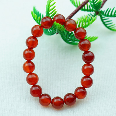 Vòng tay mã não đỏ tự nhiên 10 mm