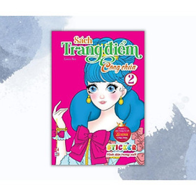 Sách - Trang Điểm Công Chúa - Tập 2 - Tô Màu + Sticker Trong Suốt - Việt Thư