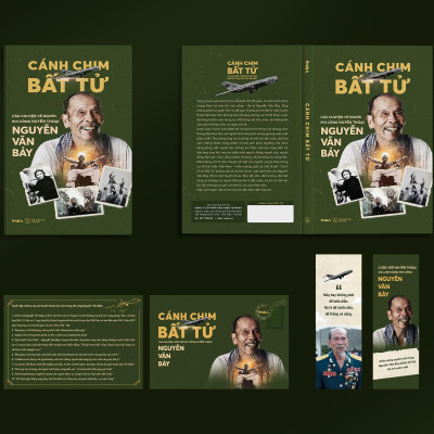 Sách - Cánh Chim Bất Tử - Câu Chuyện Về Người Phi Công Huyền Thoại Nguyễn Văn Bảy - Phiên Bản Kỷ Niệm 80 Năm - Tặng Kèm Bookmark + Postcard