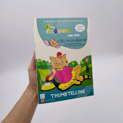 Truyện Tô Màu Phát Triển Tư Duy Thumbtelling - Chị Mèo Nhận Họ