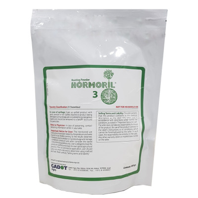 Nhập Khẩu Bột Kích Ra Rễ Israel cho cây thân Thảo, thân Mềm Hormoril 3 và bột kích ra rễ Hormoril T3 (with Fungicide)  có thành phần ngăn ngừa nấm bệnh cho rễ con 