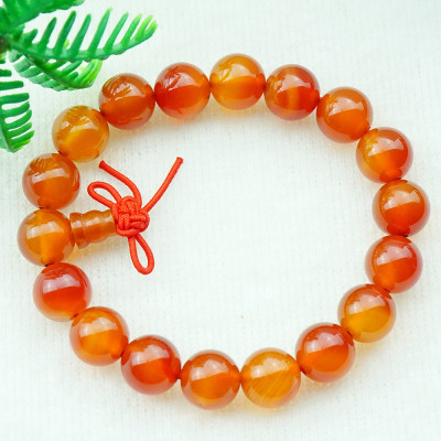 Vòng tay mã não hồ lô đỏ tự nhiên 10 mm