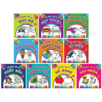 Sách Tô Màu Thú Vị Đáng Yêu - Tân Việt Books
