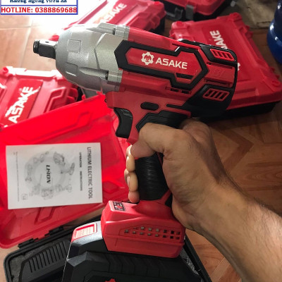 MÁY SIẾT BULONG CAO CẤP ASAKE MỞ ỐC 38mm  PIN 15 CELL 8.0 AH