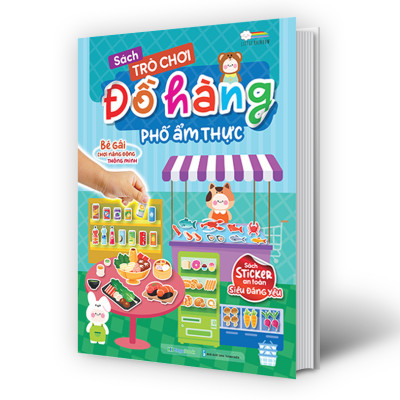 Sách Trò chơi Đồ hàng Phố Ẩm Thực (Hơn 200 Stickers)
