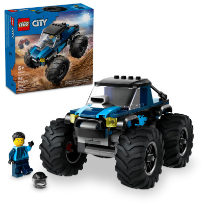 Đồ Chơi Lắp Ráp Chiến Xe Monster Xanh Dương - Blue Monster Truck - Lego City 60402 (148 Mảnh Ghép)