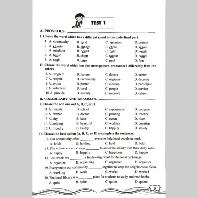 Bài Tập Trắc Nghiệm Tiếng Anh 9 (Có Đáp Án)