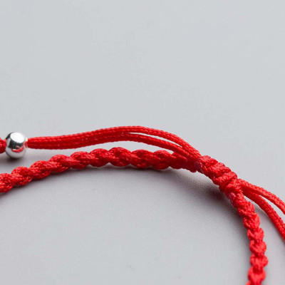 Combo 2 vòng thắt dây đỏ charm bạc - Ngọc Quý Gemstones