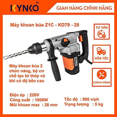 Máy khoan búa cầm tay 2 chức năng chính hãng Kynko J1C- KD79 -28 # 6791