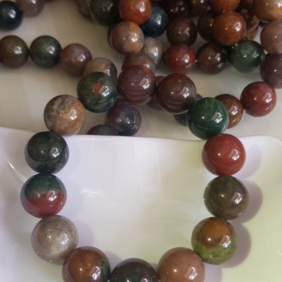 Vòng Tay phong thủy Nam đá Casidon tự nhiên Màu mới 14mm 14 hạt bóng rất đẹp Vòng đa sắc màu đẹp lạ mới sang rẻ đẹp Hợp Nam tất cả các mệnh đeo mệnh Thổ, mệnh Kim, mệnh Thủy và mệnh Mộc ạ