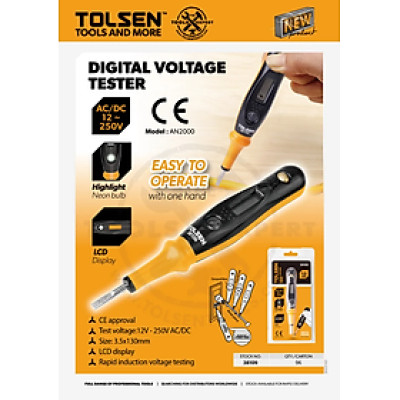 VÍT THỬ ĐIỆN 130MM TOLSEN 38109 - HÀNG CHÍNH HÃNG
