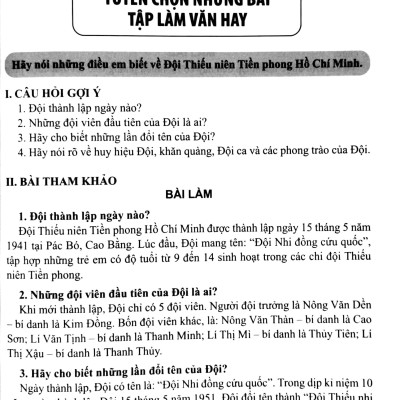 Tuyển Chọn Những Bài Văn Hay 3 (Theo Chương Trình Giáo Dục Phổ Thông Mới)