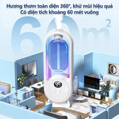 Bộ Máy Xịt Thơm Phòng Tự Động 5 Chế Độ (Gồm Máy & 01 Lõi Tinh Dầu) Máy Khuyếch Tán Tinh Dầu Decor Phòng Ngủ 