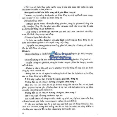 Sách - Hướng Dẫn Trả Lời Câu Hỏi Và Bài Tập Giáo Dục Công Dân Lớp 6 - Bám Sát SGK Kết Nối Tri Thức - Hồng Ân