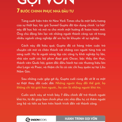 Sách - Hành Trình Gọi Vốn - 7 Bước Chinh Phục Nhà Đầu Tư