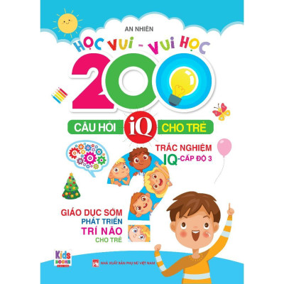 Sách - Tư Duy Phát Triển IQ Cho Bé - Trọn Bộ 4 Quyển 200 Câu Hỏi IQ Cho Trẻ - Cấp Độ 1 Đến 4 - Việt Thư