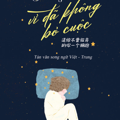 Sách - Gửi Cậu Một Cái Ôm Vì Đã Không Bỏ Cuộc - 送给不曾放弃的你一个拥抱 - Phiên Bản Song Ngữ Việt-Trung