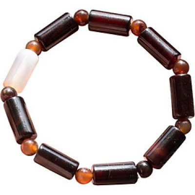 Vòng Tay Đá Mã Não Đen Đốt Trúc Ngọc Quý Gemstones MD24