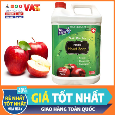 Combo 2 can Nước rửa tay khử mùi Mr.Fresh 5L Hương Quế & Hương Táo (5l/can)