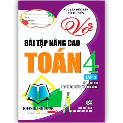 Sách - Combo Vở Bài Tập Nâng Cao Toán 4 - Tập 1 + 2 (Bám Sát Sgk Kết Nối Tri Thức)
