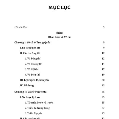 Võ Cử Và Người Đỗ Võ Khoa Ở Nước Ta