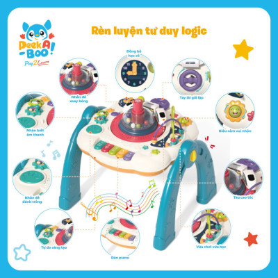 Đồ Chơi Bàn Chơi Đa Năng 2 Trong 1 Cho Bé PEEK A BOO PAB056